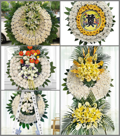湖北黄冈市黄梅县孔垄镇严闸村花圈速递