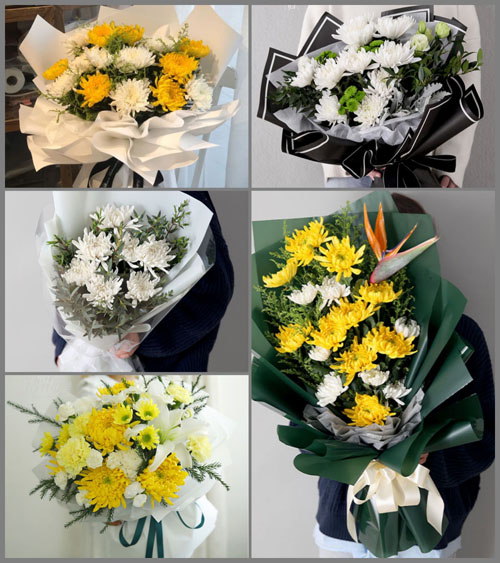 湖北黄冈市黄梅县孔垄镇严闸村白事花束代送